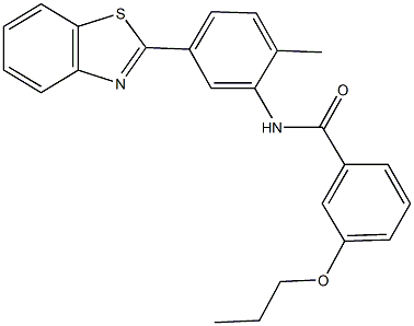 N-[5-(1,3-benzothiazol-2-yl)-2-methylphenyl]-3-propoxybenzamide Struktur