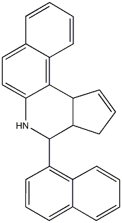 4-(1-naphthyl)-3a,4,5,11c-tetrahydro-3H-benzo[f]cyclopenta[c]quinoline Struktur