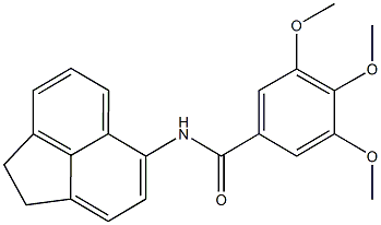 N-(1,2-dihydro-5-acenaphthylenyl)-3,4,5-trimethoxybenzamide Struktur