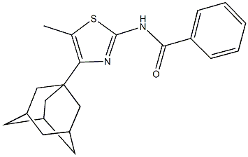 N-[4-(1-adamantyl)-5-methyl-1,3-thiazol-2-yl]benzamide Struktur