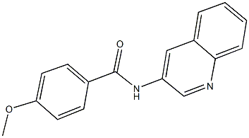 4-methoxy-N-(3-quinolinyl)benzamide Struktur