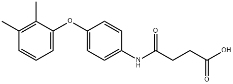 4-[4-(2,3-dimethylphenoxy)anilino]-4-oxobutanoic acid Struktur