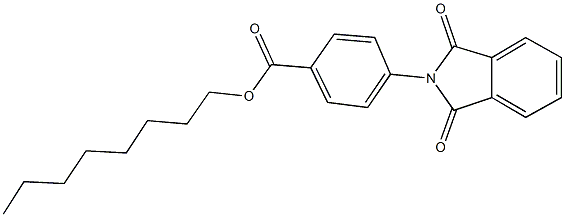 octyl 4-(1,3-dioxo-1,3-dihydro-2H-isoindol-2-yl)benzoate Struktur