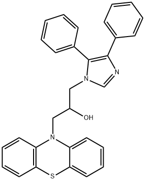 1-(4,5-diphenyl-1H-imidazol-1-yl)-3-(10H-phenothiazin-10-yl)-2-propanol Struktur