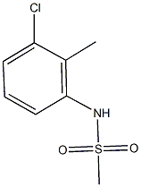 N-(3-chloro-2-methylphenyl)methanesulfonamide Struktur