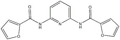 N-[6-(2-furoylamino)-2-pyridinyl]-2-furamide Struktur