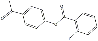 4-acetylphenyl 2-iodobenzoate Struktur