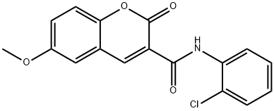 N-(2-chlorophenyl)-6-methoxy-2-oxo-2H-chromene-3-carboxamide Struktur