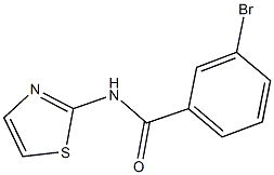 3-bromo-N-1,3-thiazol-2-ylbenzamide Struktur