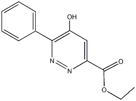 ethyl 5-hydroxy-6-phenyl-3-pyridazinecarboxylate Struktur