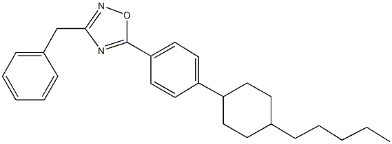 3-benzyl-5-[4-(4-pentylcyclohexyl)phenyl]-1,2,4-oxadiazole Struktur