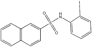 N-(2-iodophenyl)-2-naphthalenesulfonamide Struktur