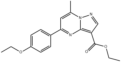 ethyl 5-(4-ethoxyphenyl)-7-methylpyrazolo[1,5-a]pyrimidine-3-carboxylate Struktur