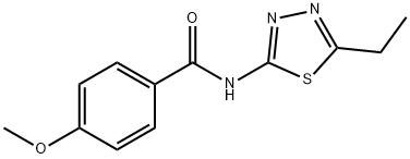 N-(5-ethyl-1,3,4-thiadiazol-2-yl)-4-methoxybenzamide Struktur