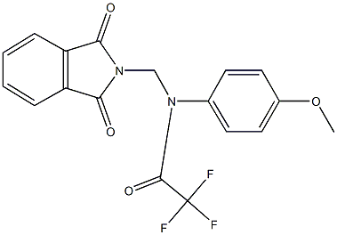 N-[(1,3-dioxo-1,3-dihydro-2H-isoindol-2-yl)methyl]-2,2,2-trifluoro-N-(4-methoxyphenyl)acetamide Struktur