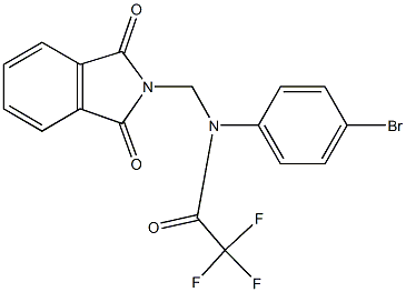 N-(4-bromophenyl)-N-[(1,3-dioxo-1,3-dihydro-2H-isoindol-2-yl)methyl]-2,2,2-trifluoroacetamide Struktur