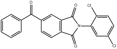 5-benzoyl-2-(2,5-dichlorophenyl)-1H-isoindole-1,3(2H)-dione Struktur