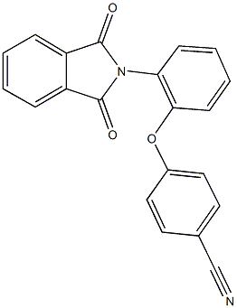 4-[2-(1,3-dioxo-1,3-dihydro-2H-isoindol-2-yl)phenoxy]benzonitrile Struktur