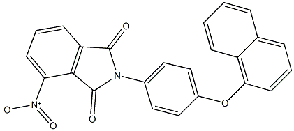 4-nitro-2-[4-(1-naphthyloxy)phenyl]-1H-isoindole-1,3(2H)-dione Struktur