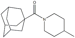 1-(1-adamantylcarbonyl)-4-methylpiperidine Struktur