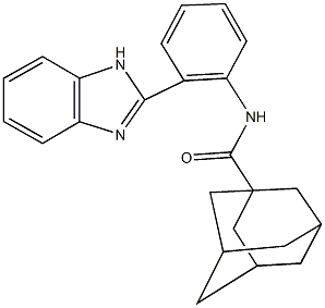 N-[2-(1H-benzimidazol-2-yl)phenyl]-1-adamantanecarboxamide Struktur