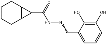 N'-(2,3-dihydroxybenzylidene)bicyclo[4.1.0]heptane-7-carbohydrazide Struktur