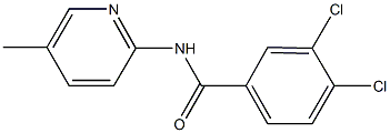 3,4-dichloro-N-(5-methyl-2-pyridinyl)benzamide Struktur