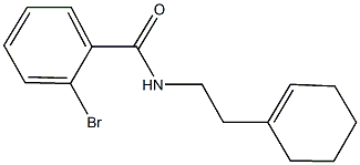 2-bromo-N-[2-(1-cyclohexen-1-yl)ethyl]benzamide Struktur