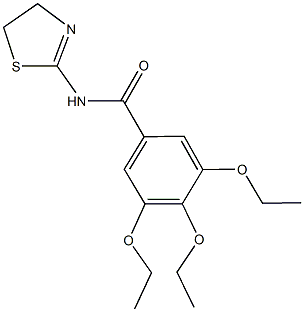 N-(4,5-dihydro-1,3-thiazol-2-yl)-3,4,5-triethoxybenzamide Struktur