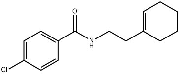 4-chloro-N-[2-(1-cyclohexen-1-yl)ethyl]benzamide Struktur