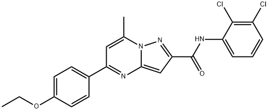 N-(2,3-dichlorophenyl)-5-(4-ethoxyphenyl)-7-methylpyrazolo[1,5-a]pyrimidine-2-carboxamide Struktur