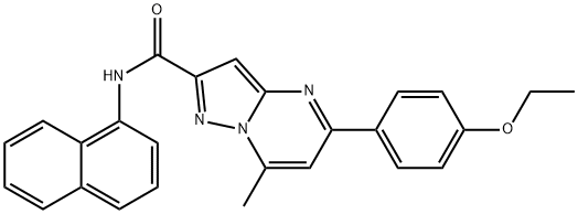 5-(4-ethoxyphenyl)-7-methyl-N-(1-naphthyl)pyrazolo[1,5-a]pyrimidine-2-carboxamide Struktur