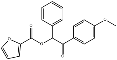 2-(4-methoxyphenyl)-2-oxo-1-phenylethyl 2-furoate Struktur