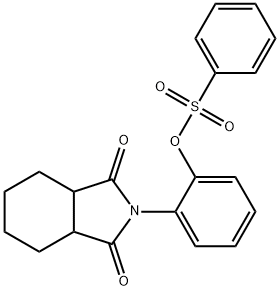 2-(1,3-dioxooctahydro-2H-isoindol-2-yl)phenyl benzenesulfonate Struktur