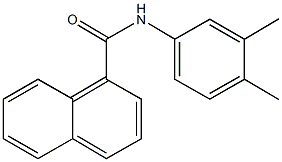 N-(3,4-dimethylphenyl)-1-naphthamide Struktur