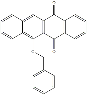 6-(benzyloxy)-5,12-naphthacenedione Struktur