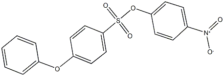 4-nitrophenyl 4-phenoxybenzenesulfonate Struktur