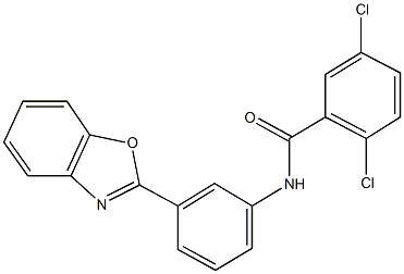 N-[3-(1,3-benzoxazol-2-yl)phenyl]-2,5-dichlorobenzamide Struktur