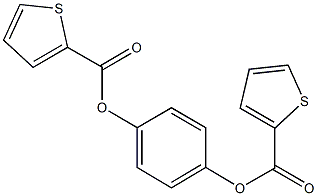 4-[(2-thienylcarbonyl)oxy]phenyl 2-thiophenecarboxylate Struktur