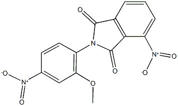 4-nitro-2-{4-nitro-2-methoxyphenyl}-1H-isoindole-1,3(2H)-dione Struktur