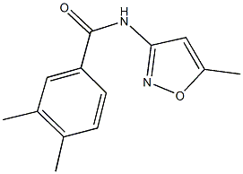 3,4-dimethyl-N-(5-methyl-3-isoxazolyl)benzamide Struktur