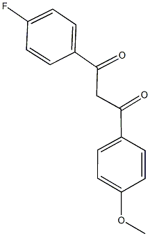 1-(4-fluorophenyl)-3-(4-methoxyphenyl)-1,3-propanedione Struktur