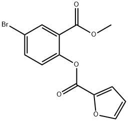 4-bromo-2-(methoxycarbonyl)phenyl 2-furoate Struktur