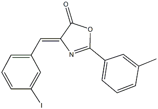 4-(3-iodobenzylidene)-2-(3-methylphenyl)-1,3-oxazol-5(4H)-one Struktur