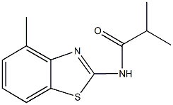 2-methyl-N-(4-methyl-1,3-benzothiazol-2-yl)propanamide Struktur