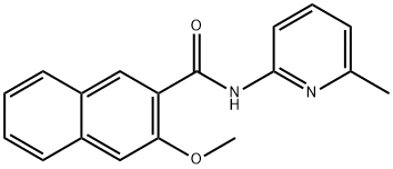 3-methoxy-N-(6-methylpyridin-2-yl)-2-naphthamide Struktur