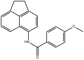 N-(1,2-dihydro-5-acenaphthylenyl)-4-methoxybenzamide Struktur