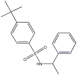 4-tert-butyl-N-(1-phenylethyl)benzenesulfonamide Struktur