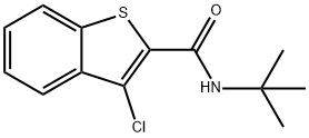 N-(tert-butyl)-3-chloro-1-benzothiophene-2-carboxamide Struktur