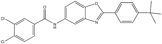 N-[2-(4-tert-butylphenyl)-1,3-benzoxazol-5-yl]-3,4-dichlorobenzamide Struktur